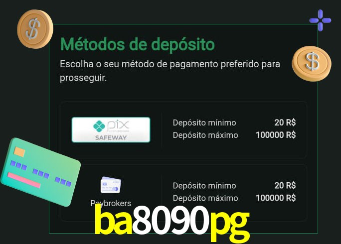 O cassino ba8090pg oferece uma grande variedade de métodos de pagamento